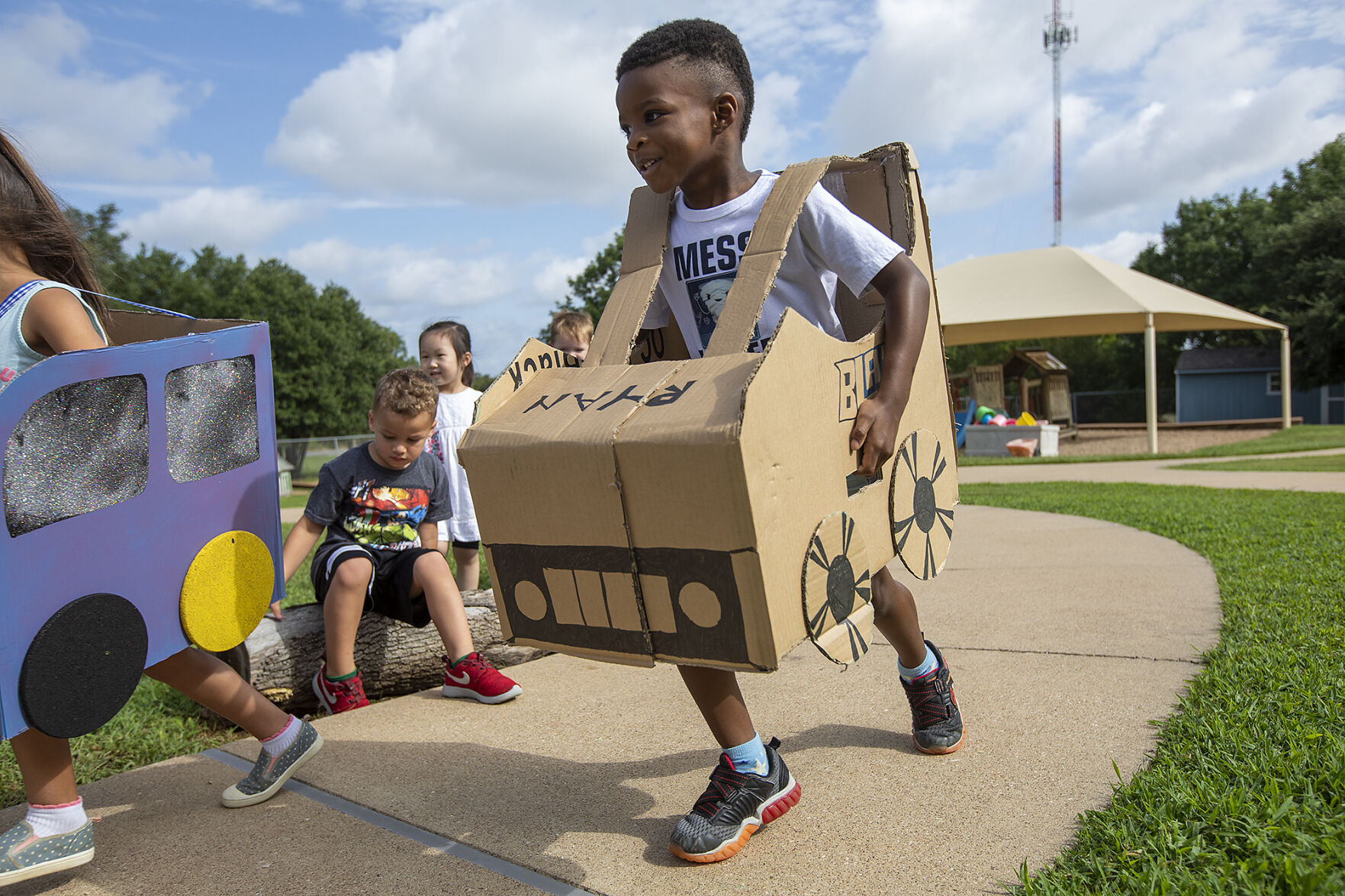 Preschool box car race
